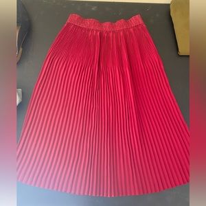 Skirt one size fits - ribbed red